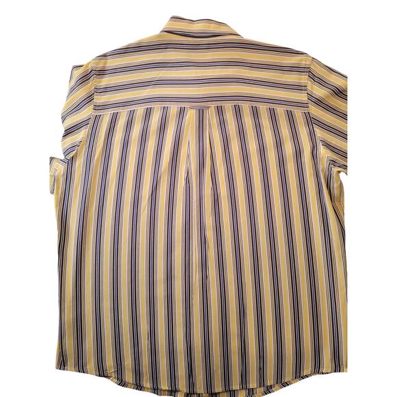 Chaps Mens Long Sleeve Shirts Set of 2 Yellow/Blue Sz XL - Picture 5 of 8